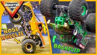 Monster Truck Driver Shows HOW TO Pull Off Stunts!  Backflips, Wheelies, Donuts & MORE!