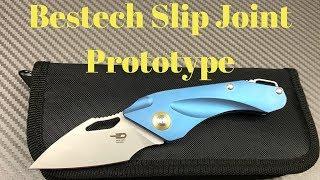 Bestech Slip Joint Prototype Titanium Knife   A Goblin Slip Joint ?