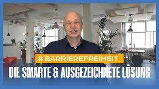 So geht Barrierefreiheit 2024! Ein digitales Leitsystem zeigt zuverlässig (auch für Blinde) den Weg.