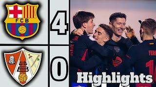 Barbastro vs Barcelona (0-4) |All Goals & Extended Highlights|Copa del Rey Resumen del Barcelona hoy