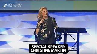 SPECIAL SPEAKER: Christine Martin