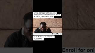 STUDY SECURITY , TERRORISM  COURSE ONLINE AT FINSTOCK EVARSITY  _ IDENTIFY POLITICAL  VIOLENCE
