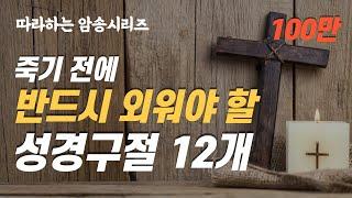 (따라하는 묵상시리즈) 2 죽기 전에 반드시 외워야 할 성경구절 12개[1회: 10분] 무조건 외워야 할 핵심 암송구절, 잠자며 듣는 성경 | 장재기목사 | 암송성공 댓글남겨주세요