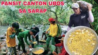 Pansit Canton Ubos sa sarap.Malaking landslide sa Palayan Pailog Inayos naming magpipinsan BAYANIHAN