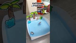 Catching fish Diy￼!? #papercraft #cutecrafts #crafts #craft #cute #thingstodo