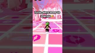 WEIRD TURTLE PLAYS ROBLOX! #dti #roblox #dresstoimpress #lalilu #cherrypop