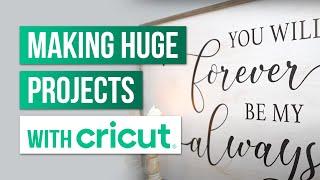 ️Cutting A Larger Than Mat Project With Your Cricut | Cricut Off The Mat Projects