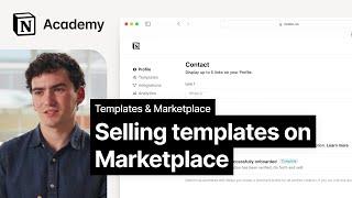 Selling Notion templates on Marketplace