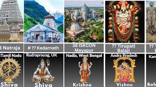 Most Famous Temples of India || Top 50 most famous Hindu/Jain/Sikh Temples