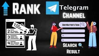 How to Rank Your Telegram Channel in Search Result