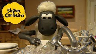 Shaun, o Carneiro [Shaun the Sheep] lave os pratos  Hora Especial| Cartoons Para Crianças