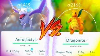 AERODACTYL VS DRAGONITE! - Pokemon Go - Tauros Spawn + Hunting with Cam!