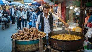 CHEAPEST ROADSIDE BREAKFAST | SHAHI CHOLAY AND SIRI PAYE | POPULAR DELHI GATE STREET FOOD TOUR