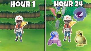 I Spent 24 Hours SHINY HUNTING in Pokemon Let's Go!