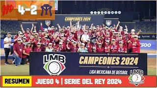 DIABLOS ROJOS, CAMPEONES de LMB tras barrer a SULTANES de MONTERREY en Serie del Rey 2024 | Resumen