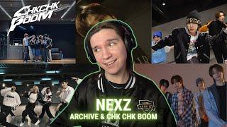 DANCER REACTS TO NEXZ(넥스지) Archive & "Chk Chk Boom" Dance Practice (Stray Kids Cover)