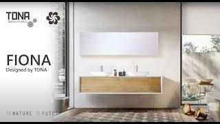 TONA Fiona Wall-Mounted Bathroom Vanity Double Sink