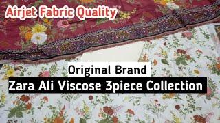 Viscose 3piece Collection | Original Brand Zara Ali Viscose linen | shamim arts multan | market boy