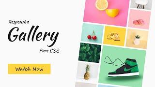 Responsive Image Gallery using Html CSS | Instagram Grid layout | 2021