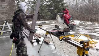 Maibec Wood Porch Soffit Install - Day 1
