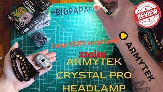 ARMYTEK CRYSTAL PRO 220lm HEADLAMP Bike light Versatile flashlight 7 IN 1