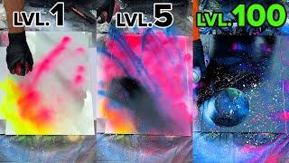 LVL 1 vs LVL 100 STREET ART  (Talented Spray Painting)