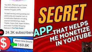 This secret application will help you monetize your YouTube channel fast & blown up your algorithm