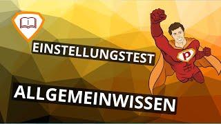 Einstellungstest Allgemeinwissen online üben