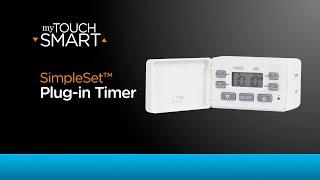 58115: myTouchSmart SimpleSet Plug-in Timer - Operation