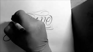 Letras para tatuar/ drawing chicano lettering/ handstyler/ideas letras para tatuar/rebes tatuador