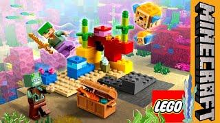 LEGO Minecraft 21164 Коралловый риф Обзор набора лего майнкрафт