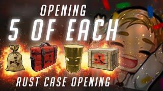 RUST CASE OPENINGS ARE FIXED! - Opening 5 of EACH CRATE | Rust