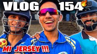 CRICKET CARDIO Wearing MI JERSEY for the FIRST time| Playing Match TogetherCricket Cardio Vlogs