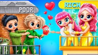 Rich Lady vs Broke Tramp! New Love Story? 32 LOL OMG DIYs