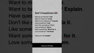 STOP Overcomplicating Life – Do THIS Instead! (Simple Truths)