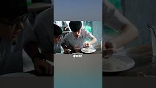 The boy found something was very wrong with the food in the bowl.#futurelink #film