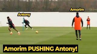 Ruben Amorim teaching Antony to play as wing-back in first training at Man United | Man Utd News