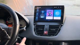 Install GPS CarPlay Peugeot 207 BT Écran