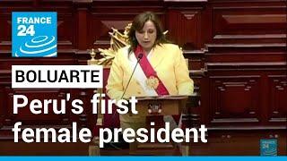 Dina Boluarte, Peru's first female president after Castillo ousted • FRANCE 24 English