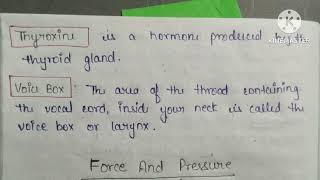 Class 8th SCIENCE || Ch-10 || REACHING THE AGE OF ADOLESCENCE || KEYWORDS and EXERCISE