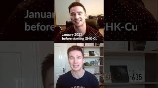 GHK-Cu Peptide Anti-Aging Skin Serum Before and After 2022 vs 23