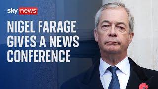 Reform UK's Nigel Farage on 'party growth and a special announcement'