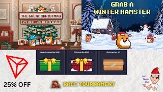 Rollercoin | Great Christmas Progression Event, Race Tournament and New Christmas Hamster