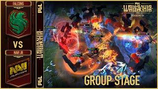WINNER TO PLAYOFFS! FALCONS vs NAVI JUNIOR - HIGHLIGHTS - PGL Wallachia Season 4 | DOTA2