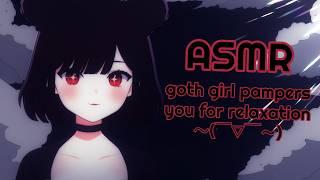 【ASMR】goth girl helps you de-stress and relax | roleplay | trigger variety  #3DIO #asmr