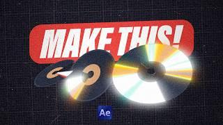 Collage Vinyl And CD Animation (After Effects Tutorial)