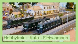 Die neue Fleischmann SBB Re 6/6 - Im Vergleich mit Kato und Hobbytrain - Spur N Modelleisenbahn