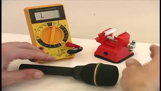 Testing a Dynamic Microphone with a Multimeter.