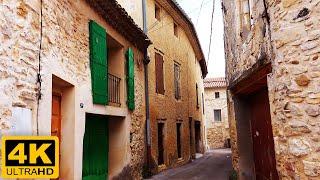 Walking Through the Old Town of Saze: a Medieval Village in Southern France