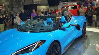 Corvette C8 convertible top open 콜벳C8 in LA Autoshow